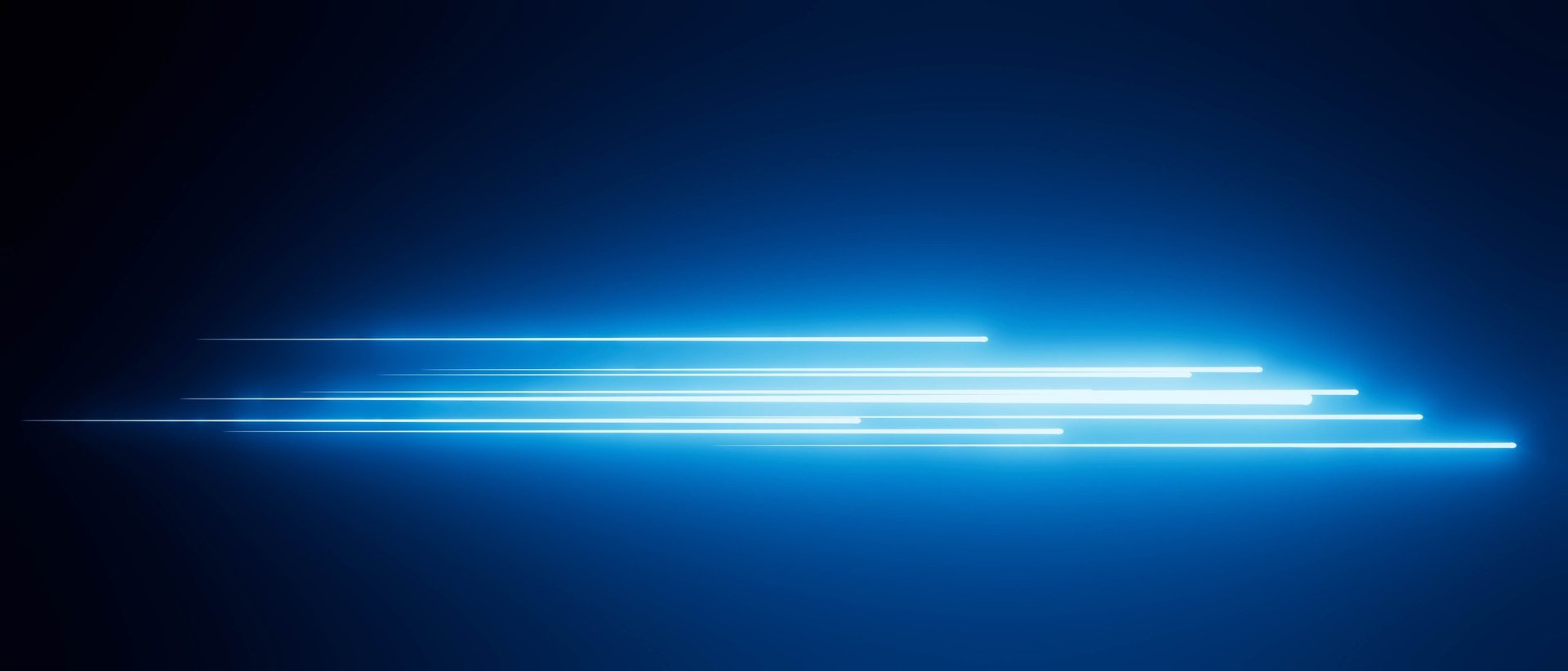 Blue gradient background with light blue accent